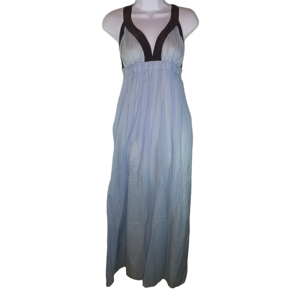 Pencey blue halter sleeveless maxi dress